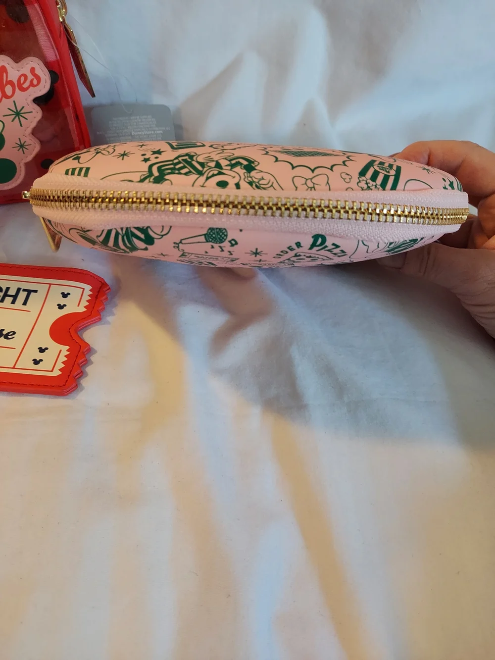 NWT Disney Store Mickey Mouse & Friends Friday Vibes Pouch Makeup Bag Set